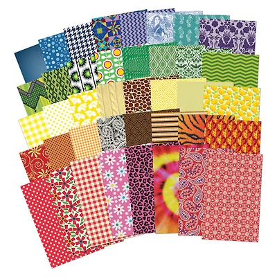 Roylco® All Kinds of Fabric Design Paper™, 200ct.
