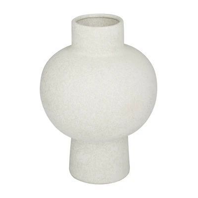 CosmoLiving by Cosmopolitan White Ceramic Modern Vase