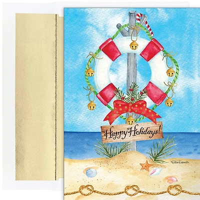 JAM Paper 5" x 7" Preserve the Holidays Cards & Matching Envelopes Set, 18ct.