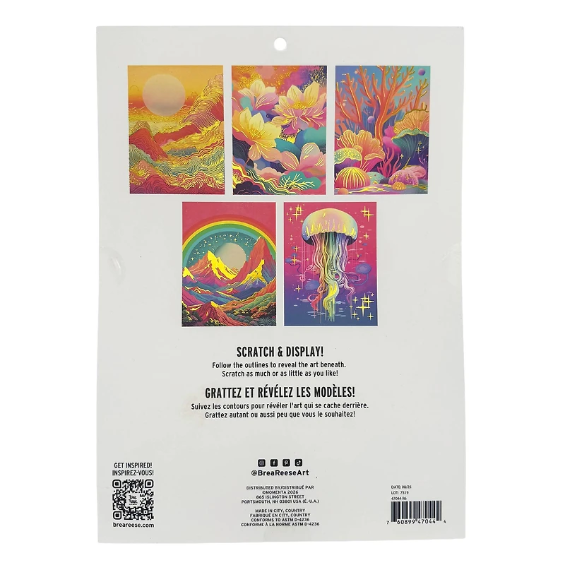 Brea Reese™ 9" x 12" Golden Hour Scratch Art Paper Pad