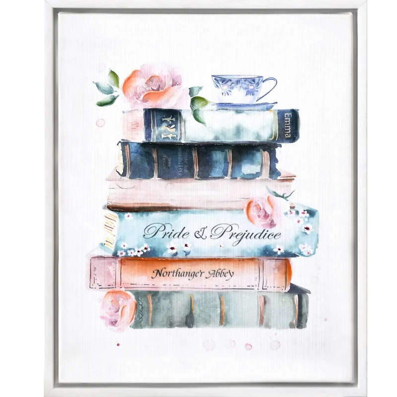 12" x 15" Classic Romantic Literature Wall Art in White Frame by Ashland®