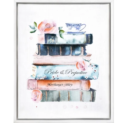 12" x 15" Classic Romantic Literature Wall Art in White Frame by Ashland®