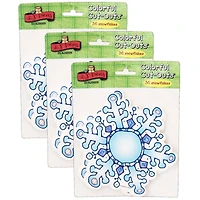 Carson Dellosa Education Snowflakes Cut-Outs, 3 Packs of 36