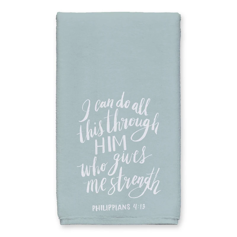 All Things Through Him Tea Towel Set