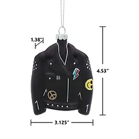 4.5" Black Rock Jacket Glass Ornament by Ashland®