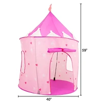 Toy Time Kids Princess Castle Pop Up Playhouse Hut
