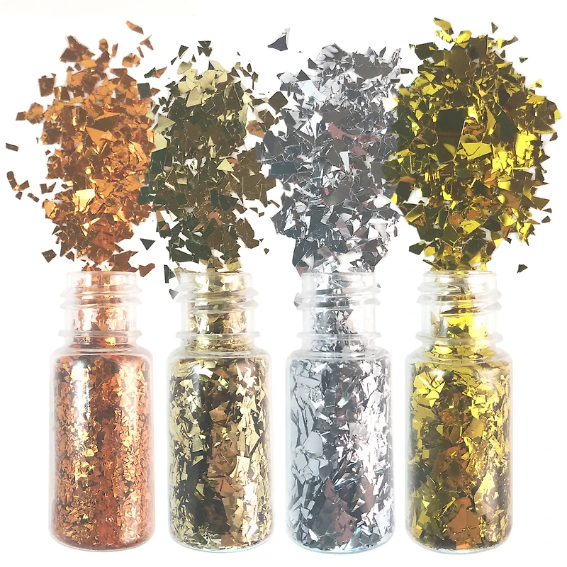 Blue Moon Studio™ UV Resin Craft Metallic Glitter Flakes Set