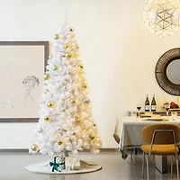 Glitzhome® Faux Rabbit Fur Christmas Tree Skirt