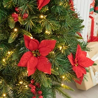 4ft. Pre-Lit Pine Artificial Christmas Porch Tree