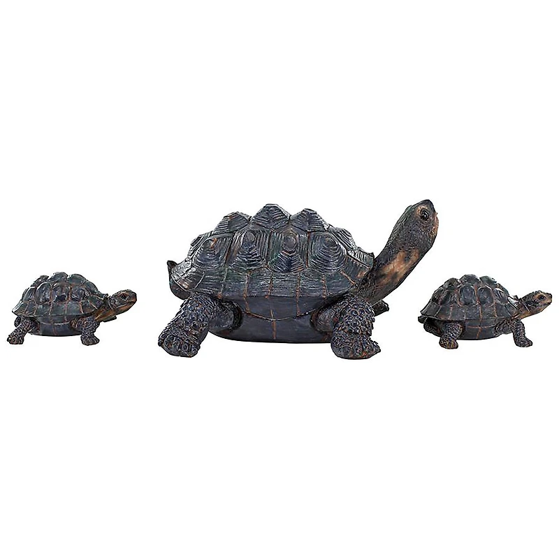 Design Toscano Turtle Tribe Garden Tortoise Family Statues Set