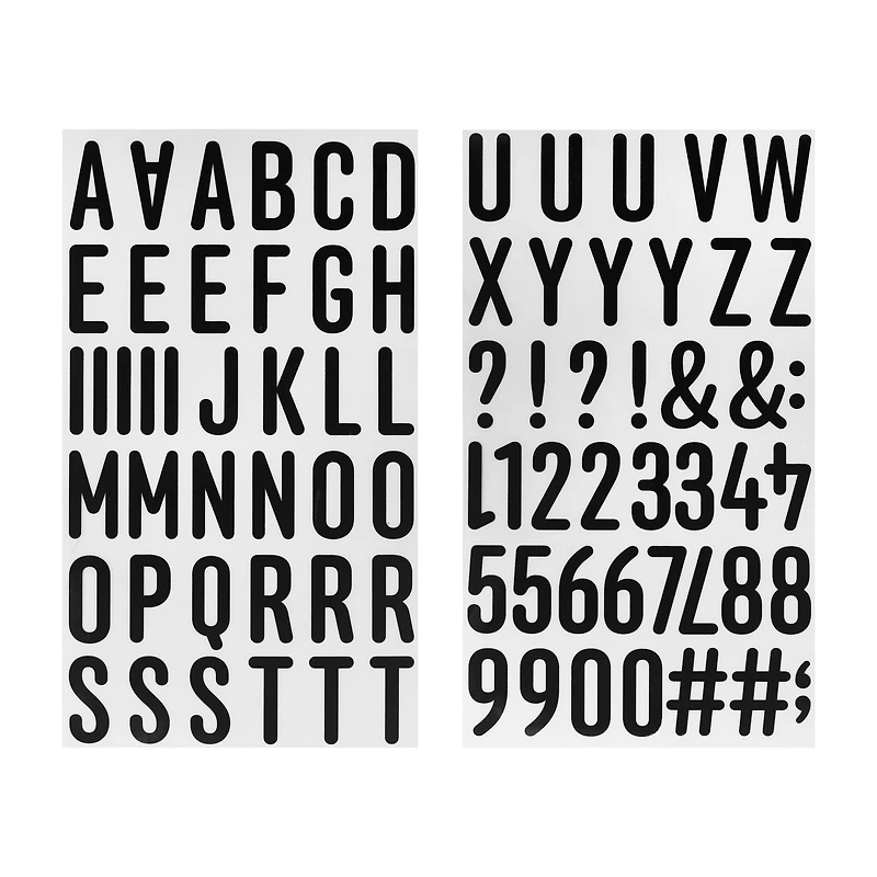 1.5" Black Anchor Letters Iron-On Transfers by Make Market®