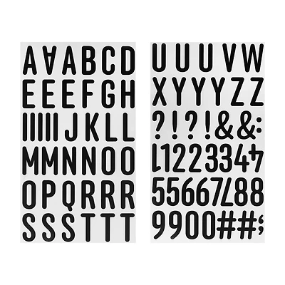 1.5" Black Anchor Letters Iron-On Transfers by Make Market®