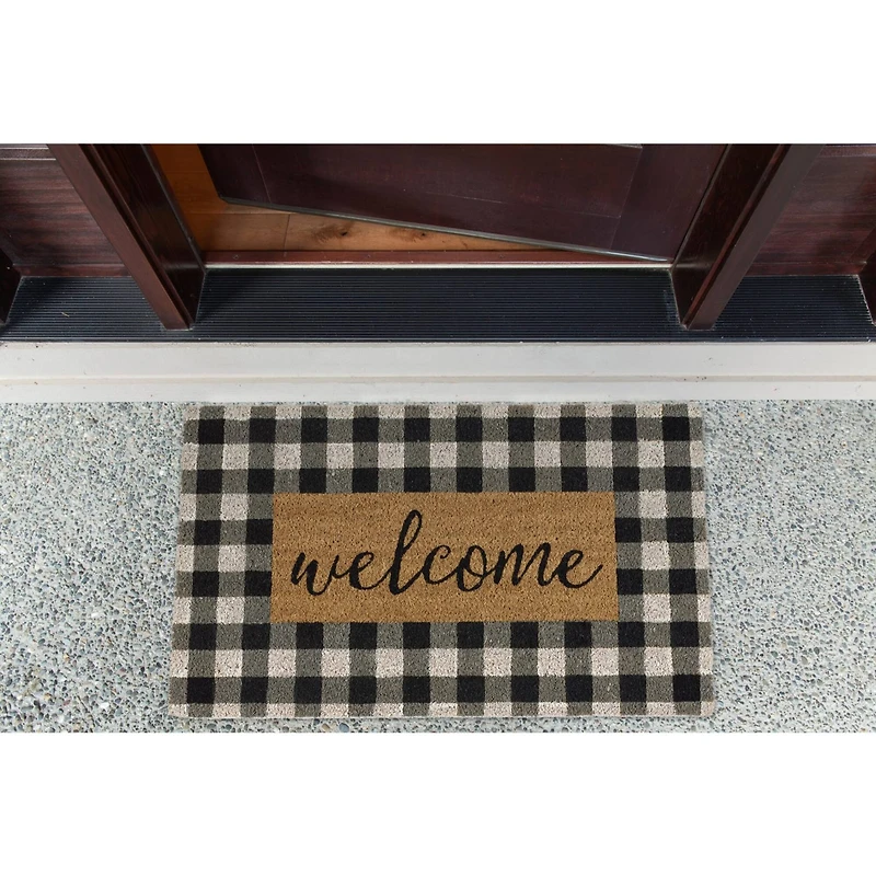 DII® Checkers Welcome Doormat