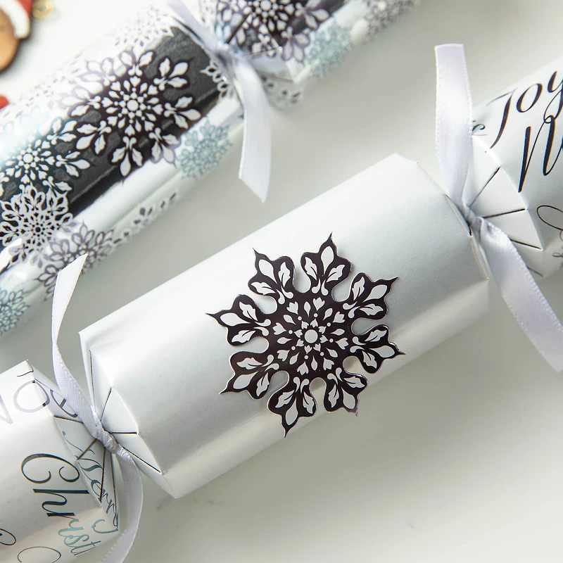 Glitzhome® 12" Christmas Snowflake Party Cracker with Gift Contents, 6ct.