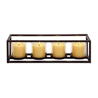 18'' Black Iron Contemporary Votive Candle Holder