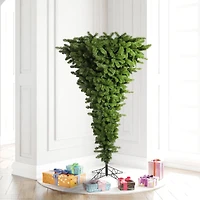 5.5ft. Unlit Green Upside Down Artificial Christmas Tree