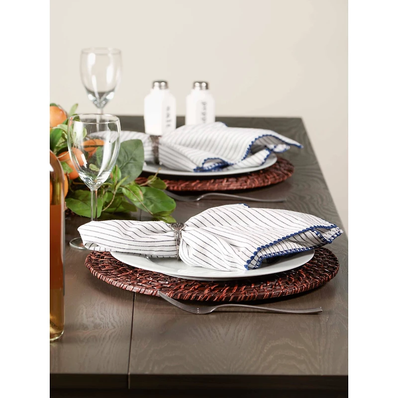 Chef Micro Stripe Embellished Napkin, 4ct.