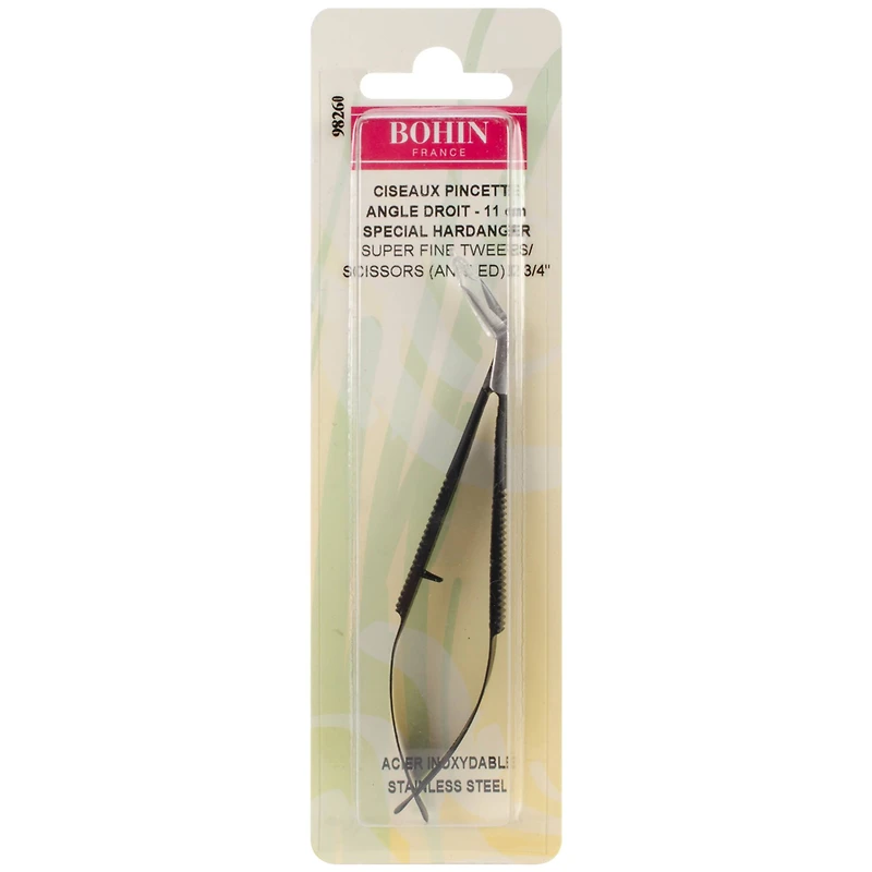 Bohin 4.375" Hardanger Embroidery Scissors Tweezers