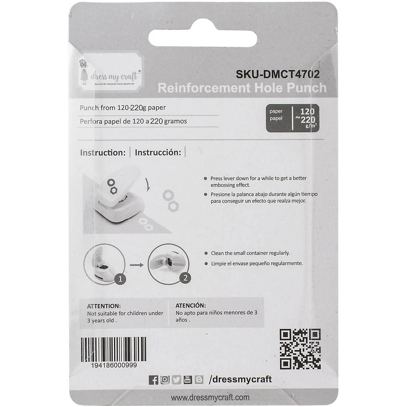 Dress My Craft® Reinforcement Hole Punch