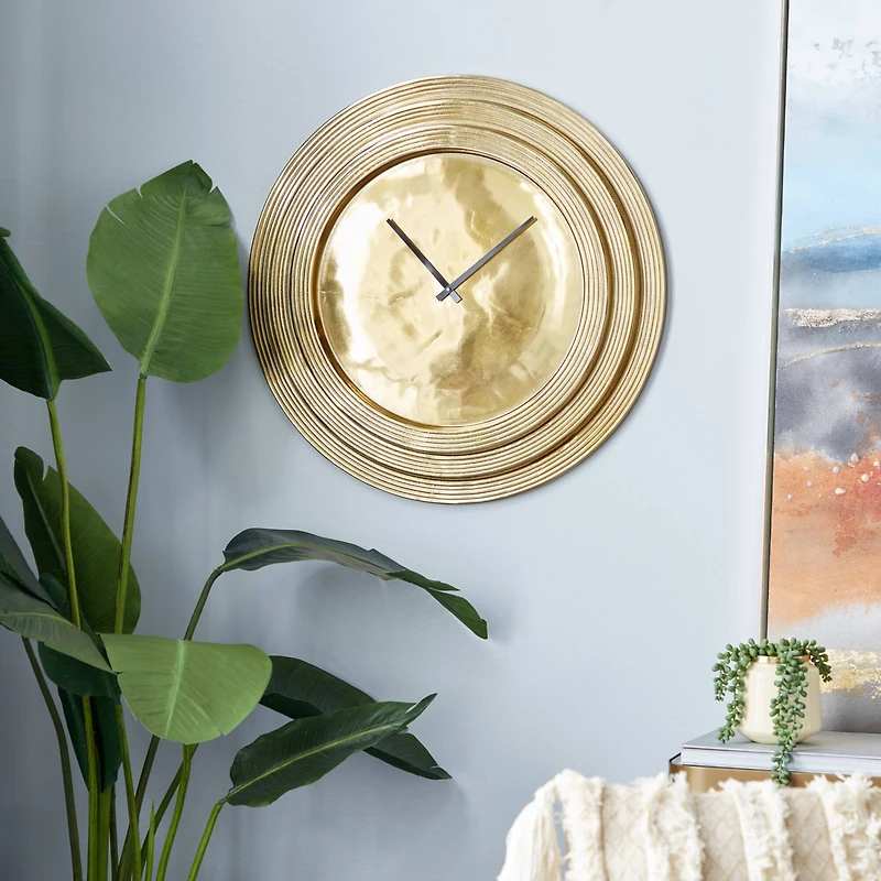 24" Aluminum Coastal Wall Clock