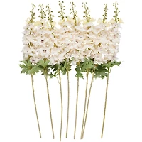 38" White Delphinium Artificial Flower Stem, 8ct.