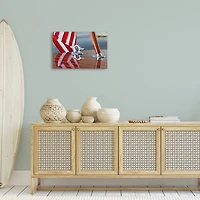 Stupell Industries Flag On Boat Hull Canvas Wall Art