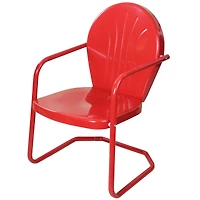 Outdoor Retro Metal Tulip Armchair