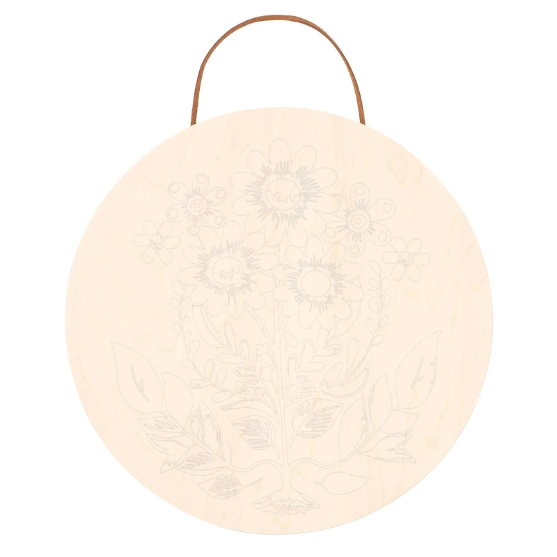 Folk Art Paint-by-Number Plywood Surface Kit by Artist's Loft®