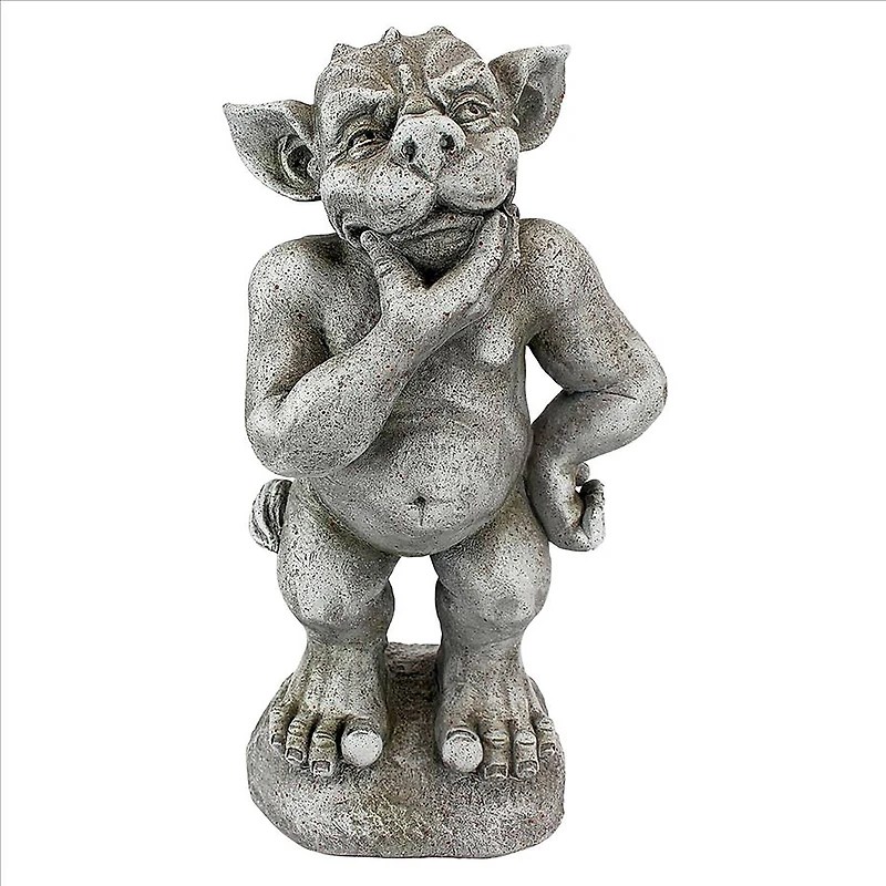 Design Toscano 14.5" Plato the Ponderer Gargoyle Imp Statue