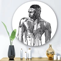 Designart - Handsome African Man Portrait On White I