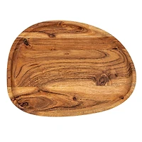 Hello Honey® 11.75" Natural Acacia Wood Oval Serving Tray
