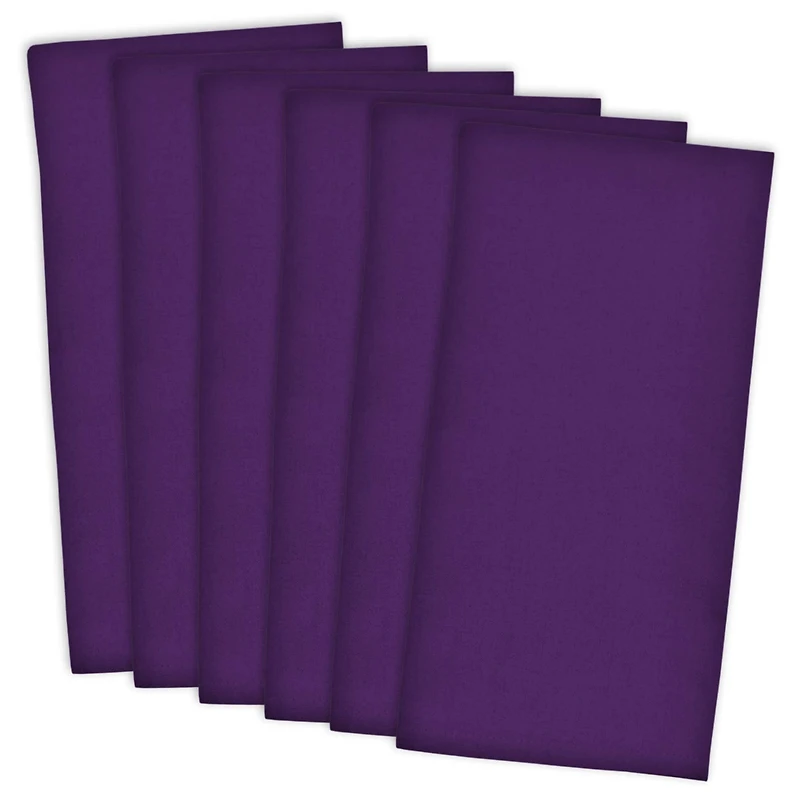 DII® Neon Purple Flat Woven Dishtowel, 6ct.