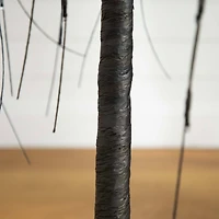 5ft. Orange & Purple LED Pre-Lit Halloween Black Willow Artificial Fall Tree