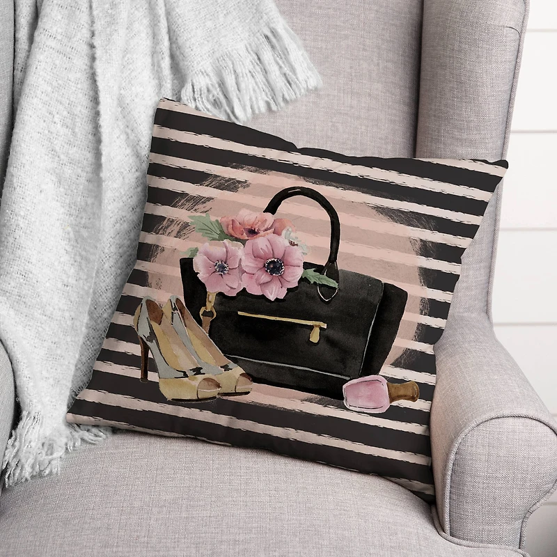 Fashion Purse 18" x 18" Throw Pillow