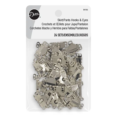 Dritz® Nickel Sew-On Hook & Eye Closures