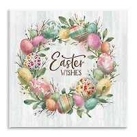 Stupell Industries Easter Wishes Wreath Wall Plaque Art