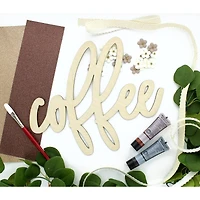 Leisure Arts® 12" Wood Coffee Word