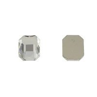 Clear Rectangle Flatback Glass Rhinestones, 288ct. by Bead Landing™