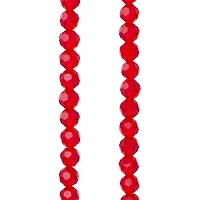 Ruby Faceted Glass Round Beads, 6mm by Bead Landing™