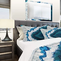 Designart 'Strick & Bolton Villere 'Blue Brazilian Geode' Bedding Set