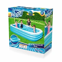 Bestway® H2OGO!® 10ft. Blue Rectangular Inflatable Family Pool