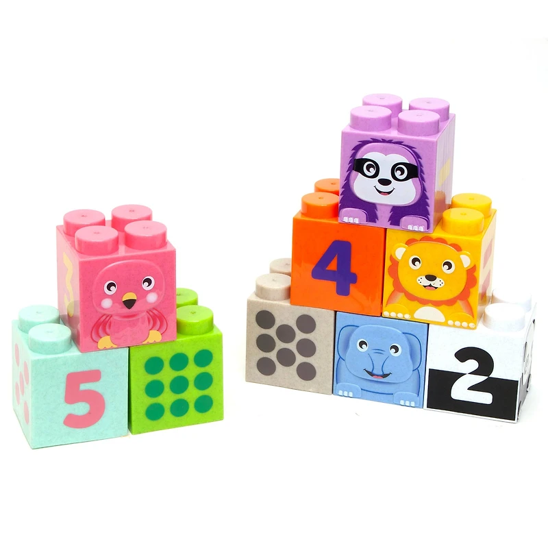 Roo Crew Cute Animal Construction Blocks Stack & Play