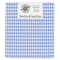 Blue & White Plaid Cotton Fabric by Loops & Threads™