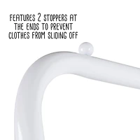 Honey Can Do White Clothing Rack with Shelves and Hanging Bar