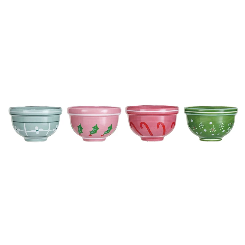Hello Honey® 4.5" Holiday Stoneware Bowl Set