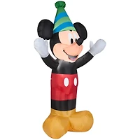 4ft. Airblown® Inflatable Mickey with Party Hat