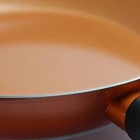 Gibson® Cuisine Hummington 12" Metallic Copper Aluminum Frying Pan