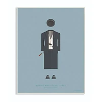 Stupell Industries Bonnie & Clyde Fashion Design in White Frame Wall Art