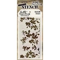Stampers Anonymous Tim Holtz® Blossom Layering Stencil