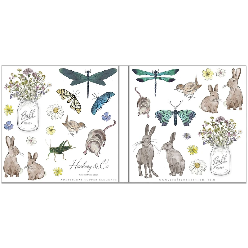 Craft Consortium Double-Sided Paper Pad 6" x 6" 40 ct. Wildflower Meadow